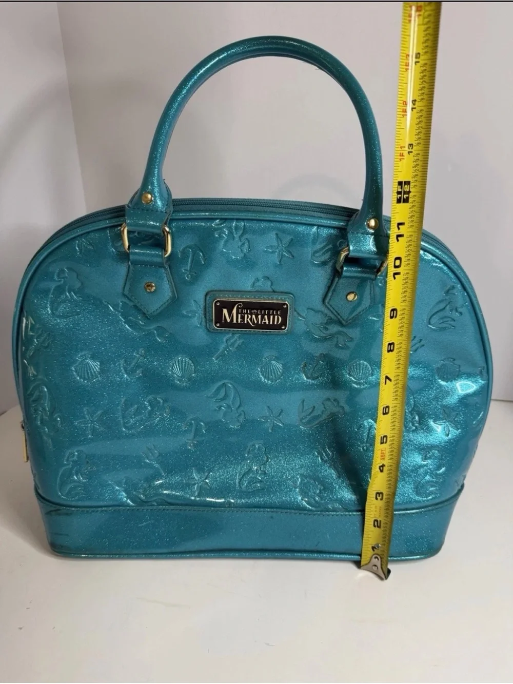 Vtg Loungefly The Little Mermaid Teal bag Used Disney Rare